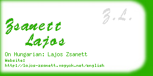 zsanett lajos business card